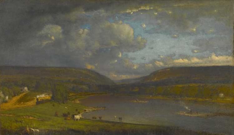 George Inness On the Delaware River oil painting image